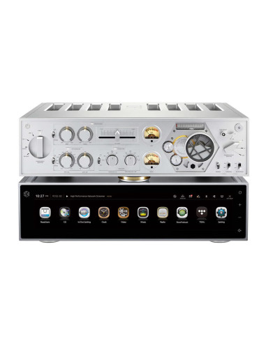 Pac-RS150B-RA180-Silver,Pachet cu Streamer cu DAC ROSE RS150B si Amplificator ROSE RA180, 2x400W