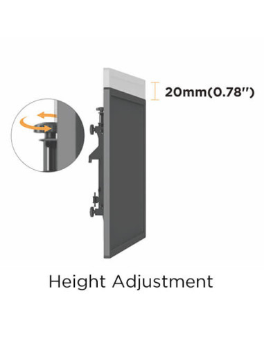 BM-LVS02-446FW,Stand TV mobil pentru 4 ecrane, Blackmount BM-LVS02-446FW, diagonale 45"-55", max.50 kg / ecran
