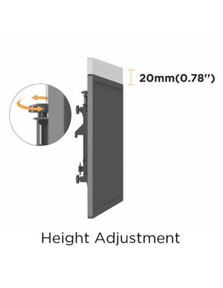 BM-LVS02-446FW,Stand TV mobil pentru 4 ecrane, Blackmount BM-LVS02-446FW, diagonale 45"-55", max.50 kg / ecran