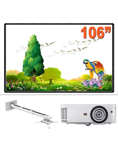 pachet-Wide-106-ST-V,Pachet Tabla interactiva evoBoard wide 106 inchi, Videoproiector Shot throw Viewsonic PS501W