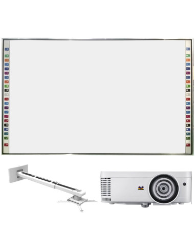 pachet-Wide-96-ST-V,Pachet tabla interactiva EvoBoard Wide 96 inchi, Short throw, ViewSonic PS501W, Suport videoproiector PRB-11
