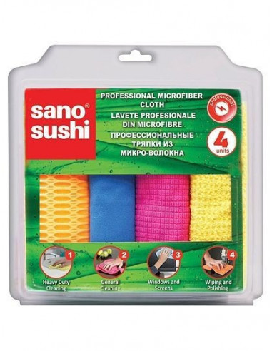 Laveta microfibre profesionala Sano Sushi 4buc,S171213085