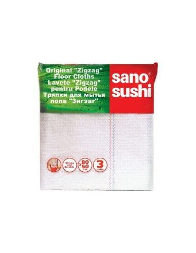 Laveta ZigZag pentru podele Sano Sushi 50x80 3buc,S171213086