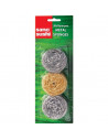 Burete din inox pentru gratar, rotund, 3 buc/set, SANO Sushi Burete din inox pentru gratar, rotund, 3 buc/set, SANO Sushi