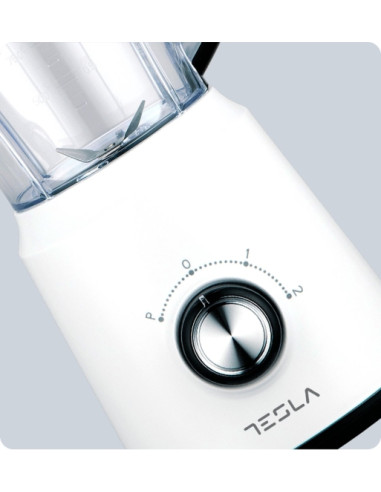 BL201W,Blender Tesla BL201W, 500W, 1,5L, 2 viteze + functie Pulse, Alb