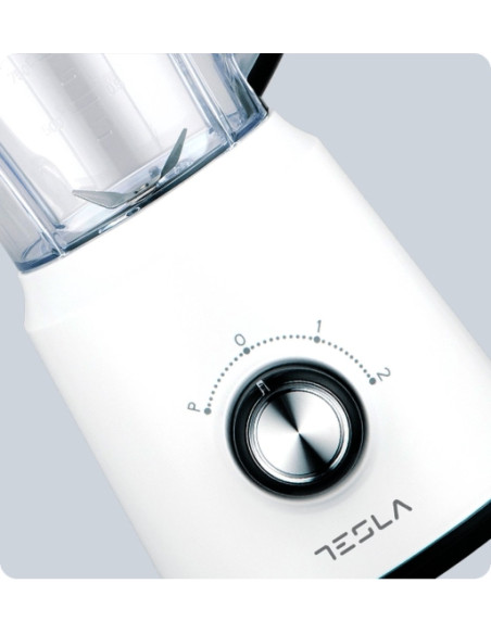 BL201W,Blender Tesla BL201W, 500W, 1,5L, 2 viteze + functie Pulse, Alb