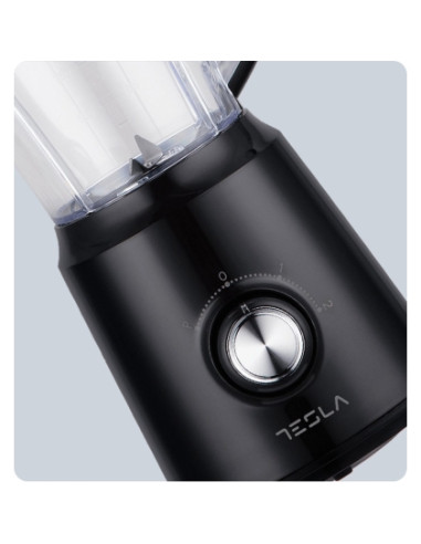 BL202B,Blender Tesla BL202B, 500W, 1,5L, 2 viteze + functie Pulse, Negru