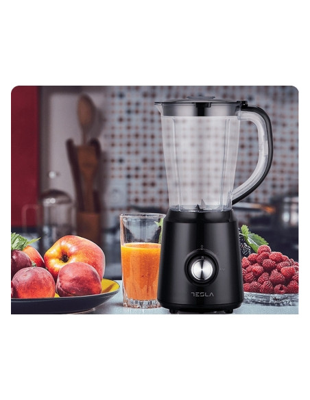 BL202B,Blender Tesla BL202B, 500W, 1,5L, 2 viteze + functie Pulse, Negru