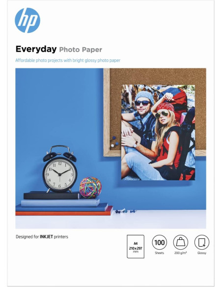 Hartie foto HP Everyday Glossy, A4, Q2510A, 100 coli/top,Q2510A
