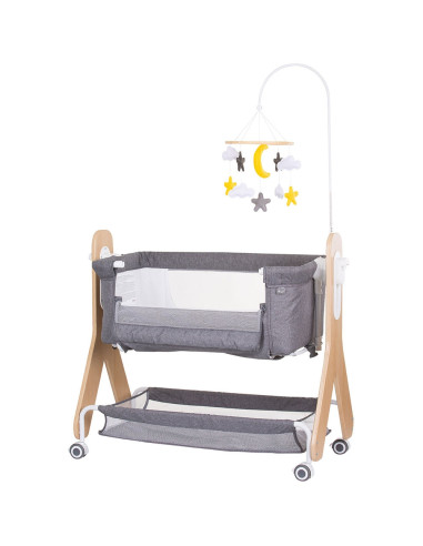 KOSH2H02301GT,Patut Co-Sleeper Chipolino Heart 2 Heart graphite