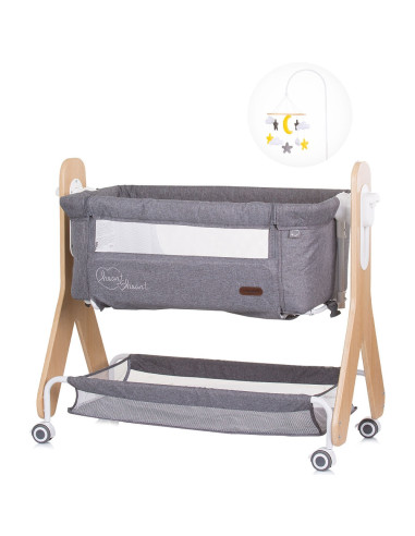 KOSH2H02301GT,Patut Co-Sleeper Chipolino Heart 2 Heart graphite