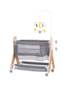 KOSH2H02301GT,Patut Co-Sleeper Chipolino Heart 2 Heart graphite