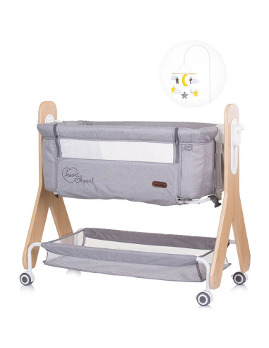 KOSH2H02302GL,Patut Co-Sleeper Chipolino Heart 2 Heart glacier
