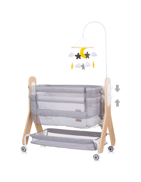 KOSH2H02302GL,Patut Co-Sleeper Chipolino Heart 2 Heart glacier