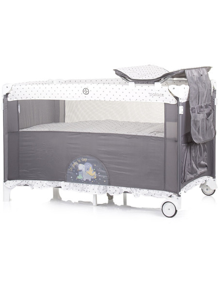 KOSIPA231DG,Patut pliabil Chipolino Palace Dino grey