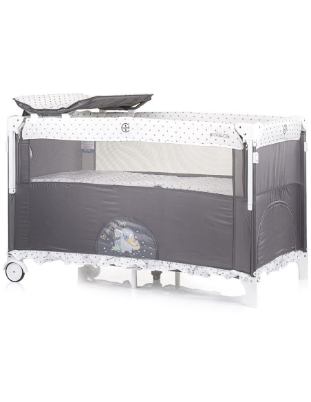 KOSIPA231DG,Patut pliabil Chipolino Palace Dino grey