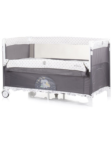 KOSIPA231DG,Patut pliabil Chipolino Palace Dino grey