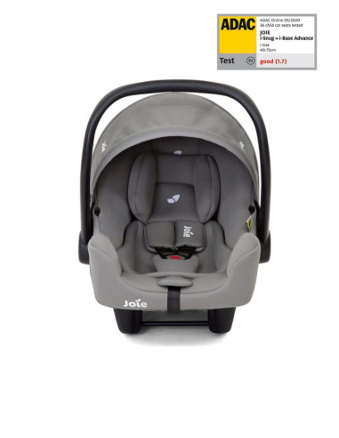 BB-C1817AAGFL000,Joie - Scoica auto i-Snug 2, cu tetiera reglabila, 40-75 cm, Gray Flannel, testata ADAC si certificata R129