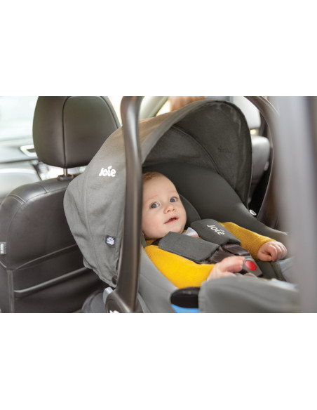 BB-C1817AAGFL000,Joie - Scoica auto i-Snug 2, cu tetiera reglabila, 40-75 cm, Gray Flannel, testata ADAC si certificata R129