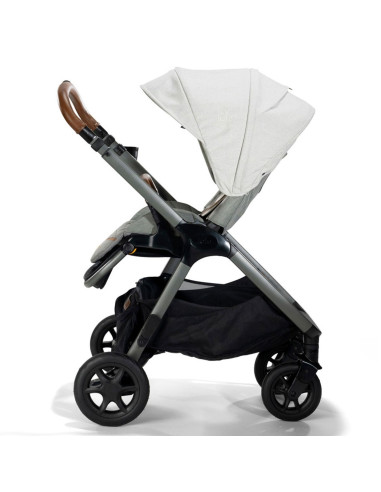 BB-C1817AAGFL000trio,Joie - Carucior pentru copii multifunctional 3 in 1 Finiti Signature Oyster/Gray Flannel (Carucior Finiti O