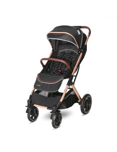 10021692384,Carucior pentru nou-nascut Storm, pana la 22 kg, cadru aluminiu, Luxe Black 2