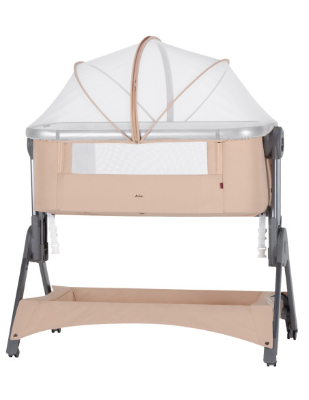 CRL-15501/301,Patut co-sleeping pliabil si reglabil pe inaltime Carrello ARIA (15501) Sand Beige