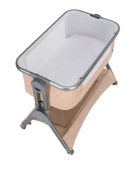 CRL-15501/301,Patut co-sleeping pliabil si reglabil pe inaltime Carrello ARIA (15501) Sand Beige