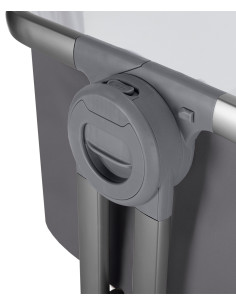 CRL-15501/300,Patut co-sleeping pliabil si reglabil pe inaltime Carrello ARIA (15501) Cloud Grey 2