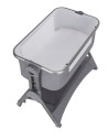 CRL-15501/300,Patut co-sleeping pliabil si reglabil pe inaltime Carrello ARIA (15501) Cloud Grey