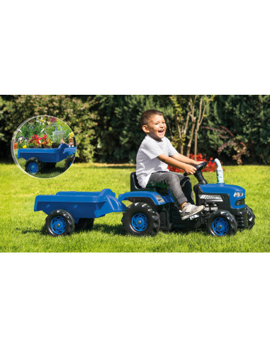 D8253,Primul meu tractor cu remorca (albastru)