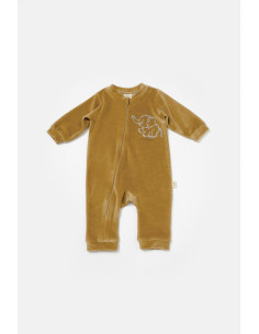 UP-BC-CSYK6055-3,Salopeta Elefant cu maneca lunga din 80%bumbac organic si 20% poliester - Mustar, BabyCosy, Diverse marimi 2