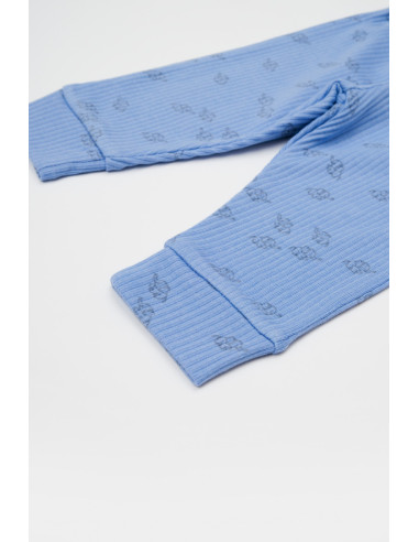 UP-BC-CSYM25501-3,Set 3 piese:bluza, pantaloni si caciulita Printed, BabyCosy, 50% modal+50% bumbac, Lavanda, Diverse marimi