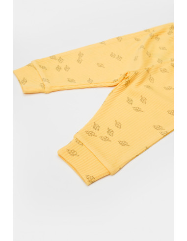 UP-BC-CSYM25502-3,Set 3 piese:bluza, pantaloni si caciulita Printed, BabyCosy, 50% modal+50% bumbac, Lamaie, Diverse marimi