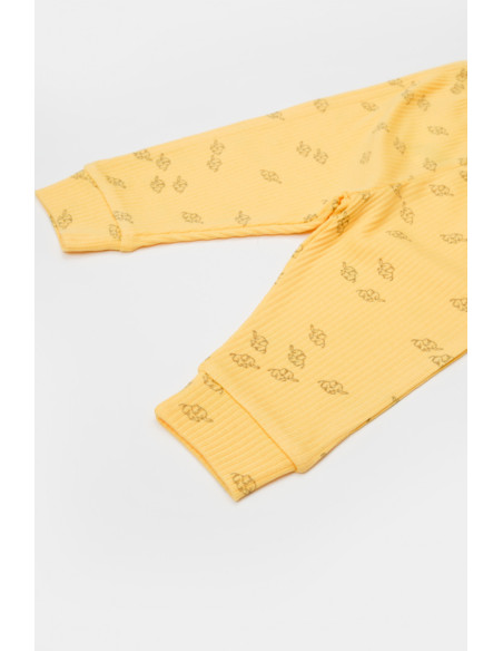 UP-BC-CSYM25502-3,Set 3 piese:bluza, pantaloni si caciulita Printed, BabyCosy, 50% modal+50% bumbac, Lamaie, Diverse marimi