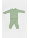UP-BC-CSYM25503-3,Set 3 piese:bluza, pantaloni si caciulita Printed, BabyCosy, 50% modal+50% bumbac, Verde, Diverse marimi