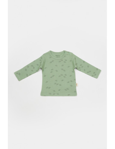 UP-BC-CSYM25503-3,Set 3 piese:bluza, pantaloni si caciulita Printed, BabyCosy, 50% modal+50% bumbac, Verde, Diverse marimi