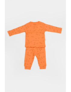 UP-BC-CSYM25505-3,Set 3 piese:bluza, pantaloni si caciulita Printed, BabyCosy, 50% modal+50% bumbac, Apricot, Diverse marimi 2