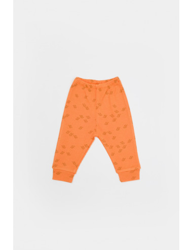 UP-BC-CSYM25505-3,Set 3 piese:bluza, pantaloni si caciulita Printed, BabyCosy, 50% modal+50% bumbac, Apricot, Diverse marimi