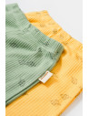 UP-CSYM11618-3,Set 2 pantalonasi Printed, BabyCosy, 50% modal+50% bumbac, Verde/Lamaie, Diverse marimi