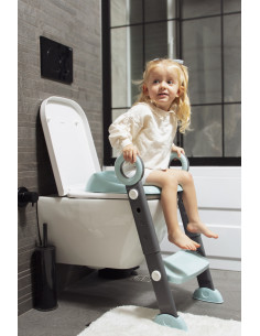 UP-bj_8613,Reductor toaleta pliabil cu scara, BabyJem (Culoare: Antracit) 2