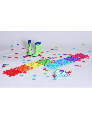 MFK-079,Set Covorase ortopedice senzoriale tip puzzle Curcubeu