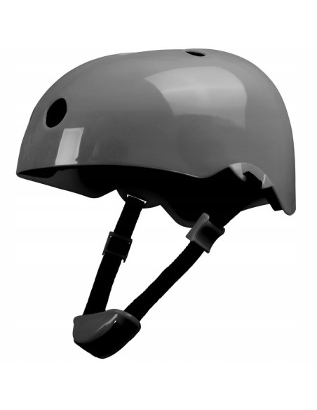BN-LO-HELMET_GREY,Lionelo - Casca pentru copii, Reglabila 50-56 cm, Din ABS si EPS, Conform cu standardul EN1078, Gri