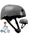 BN-LO-HELMET_GREY,Lionelo - Casca pentru copii, Reglabila 50-56 cm, Din ABS si EPS, Conform cu standardul EN1078, Gri