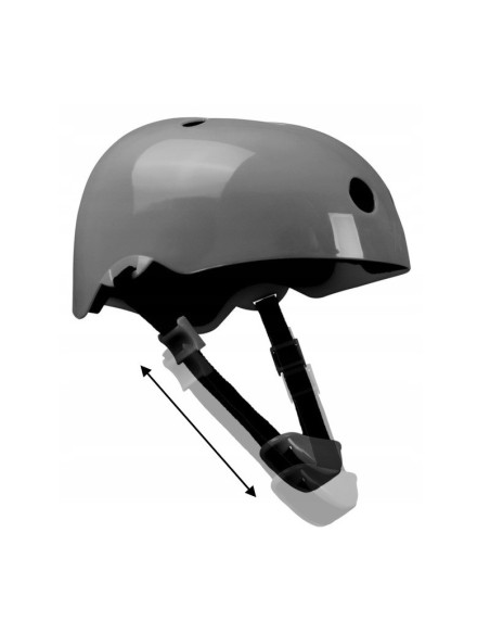 BN-LO-HELMET_GREY,Lionelo - Casca pentru copii, Reglabila 50-56 cm, Din ABS si EPS, Conform cu standardul EN1078, Gri