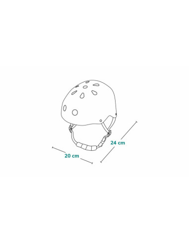 BN-LO-HELMET_GREY,Lionelo - Casca pentru copii, Reglabila 50-56 cm, Din ABS si EPS, Conform cu standardul EN1078, Gri