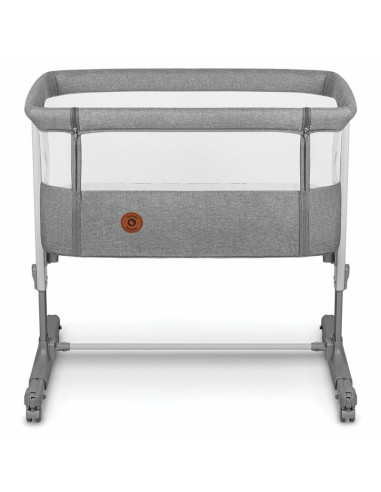 BN-LO-AURORA_GREY_CONCRETE,Lionelo - Patut co-sleeper 3 in 1, Aurora, Cu leganare si setare unghiulara, Include saltea cu densit