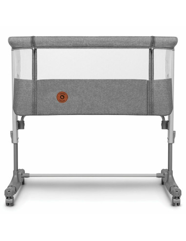 BN-LO-AURORA_GREY_CONCRETE,Lionelo - Patut co-sleeper 3 in 1, Aurora, Cu leganare si setare unghiulara, Include saltea cu densit