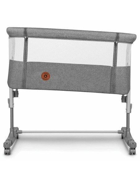 BN-LO-AURORA_GREY_CONCRETE,Lionelo - Patut co-sleeper 3 in 1, Aurora, Cu leganare si setare unghiulara, Include saltea cu densit