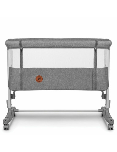 BN-LO-AURORA_GREY_CONCRETE,Lionelo - Patut co-sleeper 3 in 1, Aurora, Cu leganare si setare unghiulara, Include saltea cu densit