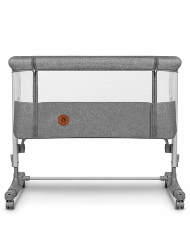 BN-LO-AURORA_GREY_CONCRETE,Lionelo - Patut co-sleeper 3 in 1, Aurora, Cu leganare si setare unghiulara, Include saltea cu densit